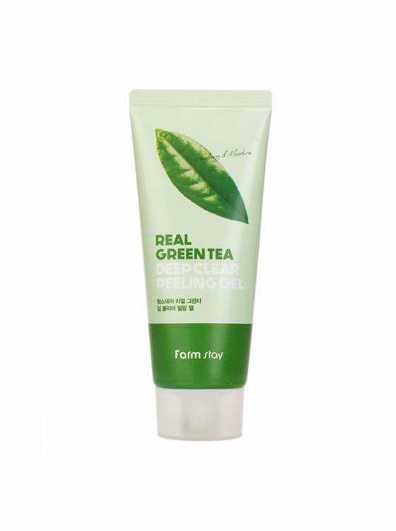 FarmStay Real Green Tea Clear Peeling Gel / Пилинг-скатка с зелёным чаем