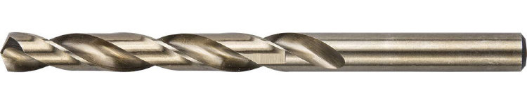 Зубр "ЭКСПЕРТ" 4-29626-133-9.5, d=9,5 мм Сверло по металлу КОБАЛЬТ, сталь Р6М5К5, класс А