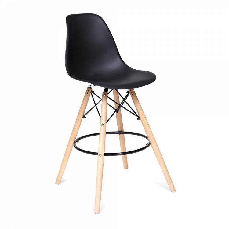 Tetchair Стул барный Cindy Bar Chair (mod. 80) дерево/металл/пластик, 46х55х106 см, черный 12657