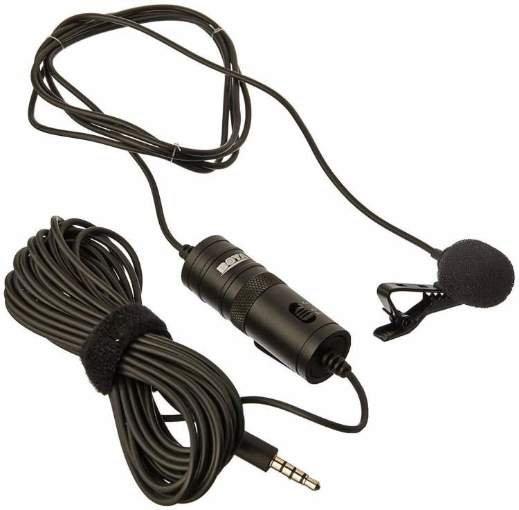 Микрофон BOYA BY-M1 Всенаправленный петличный микрофон, 65Hz – 18KHz, 74dB SPL, 1000 Ом (Длина кабеля микрофона 6 метров)