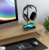 Satechi 2 in 1 Headphone Stand with Wireless Charger. Подставка для наушников 2-в-1 с беспроводным зарядным устройством  Цвет - Серый Космос.
