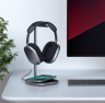 Satechi 2 in 1 Headphone Stand with Wireless Charger. Подставка для наушников 2-в-1 с беспроводным зарядным устройством  Цвет - Серый Космос.