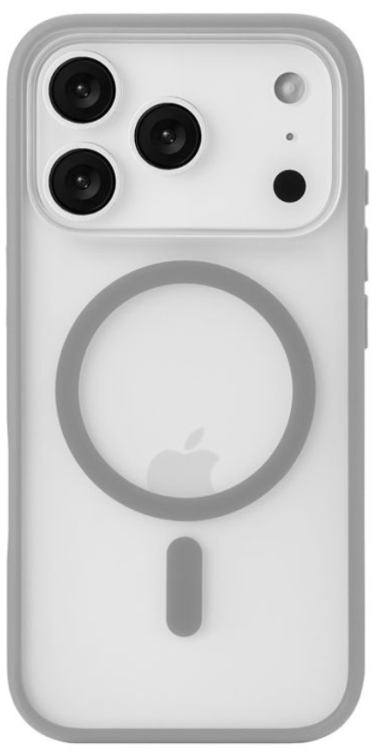 uBear Чехол для iPhone 17 Pro Max c MagSafe | Усиленный | Silk-touch | Cloud Case, серый