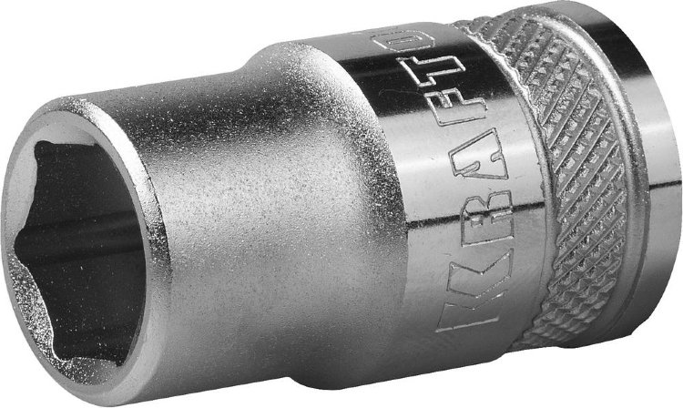 Kraftool FLANK, 1/2", 12 мм 27805-12_z01 Торцовая головка INDUSTRIE QUALITAT, Cr-V, хромосатинированная
