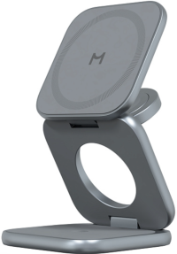 Magssory Складное беспроводное зарядное устройство 3 в 1 | Мощность 25 Вт | С поддержкой Qi2 | Совместимость с MagSafe | Fold Ultra для Apple | Midnight 