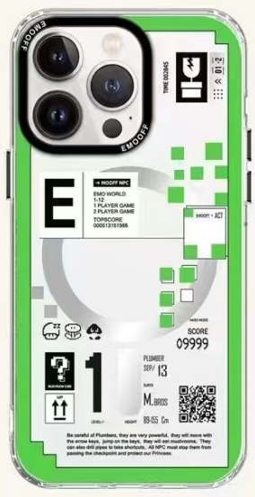 Чехол EMO OFF для iPhone 14 Pro Max противоударный Magsafe (Pixel Series Act)