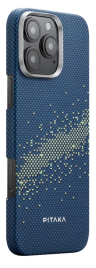 Pitaka Чехол для iPhone 16 Pro | tarPeak Tactile Woven Case | Milky way galaxy
