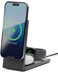 Native Union Rise 3-in-1 Magnetic Wireless Charger | Беспроводное зарядное устройство | Цвет черный | MagSafe | Qi2 | Для iPhone AirPods Apple Watch | Быстрая зарядка 15W