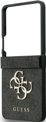 Guess Чехол для Samsung Z Flip 7, PU 4G Big metal logo Hard Black