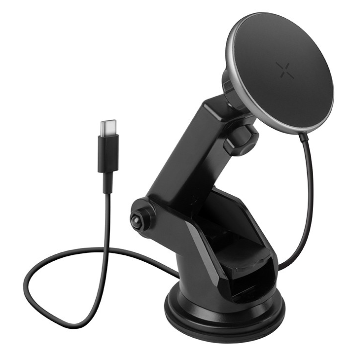 Energea MagDrive Kit 15W Air/Dash Автодержатель с Беспроводной Зарядкой MagSafe + АЗУ 30W Black