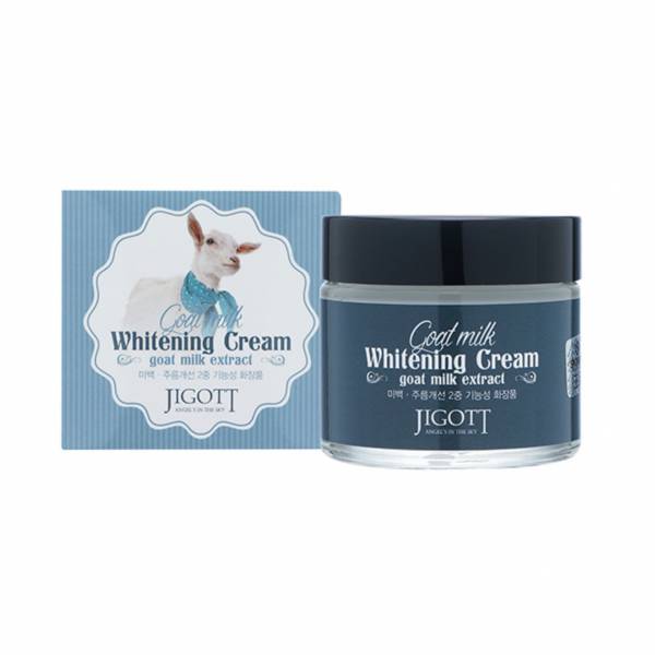 Отбеливающий крем с экстрактом козьего молока Jigott Goat Milk Whitening Cream