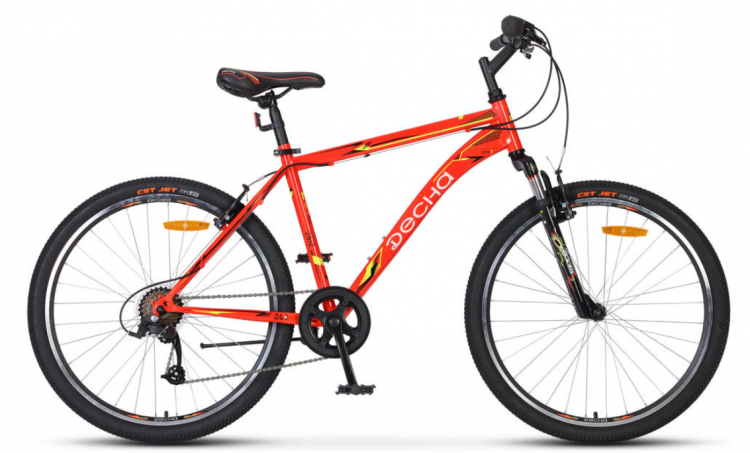 Велосипед 26 " Десна 2612 V | Размер рамы - 18 | Размер колеса - 26 | Максимальный вес велосипедиста - 100 кг | Количество скоростей -  7 | Материал рамы - Сталь Hi-Ten