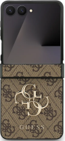 Guess Чехол для Samsung Z Flip 7, PU 4G Big metal logo Hard Brown