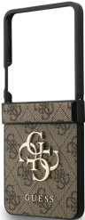 Guess Чехол для Samsung Z Flip 7, PU 4G Big metal logo Hard Brown
