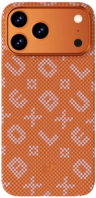 BlueO Чехол для iPhone 17 Pro Max, Tactile Woven Air Aramid fiber | Kevlar | Совместим с MagSafe | Orange
