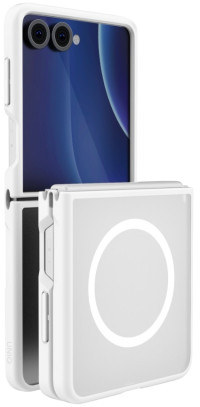 Uniq Чехол для Samsung Z Flip 8 с зарядкой MagClick, VEREN (AF)- CHALK FROST