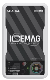 SHARGE Магнитный портативный пауэрбанк ICEMAG (SP020A) 10,000 мАч | USB-C (вход/выход) | Общая выходная мощность: до 15W 
