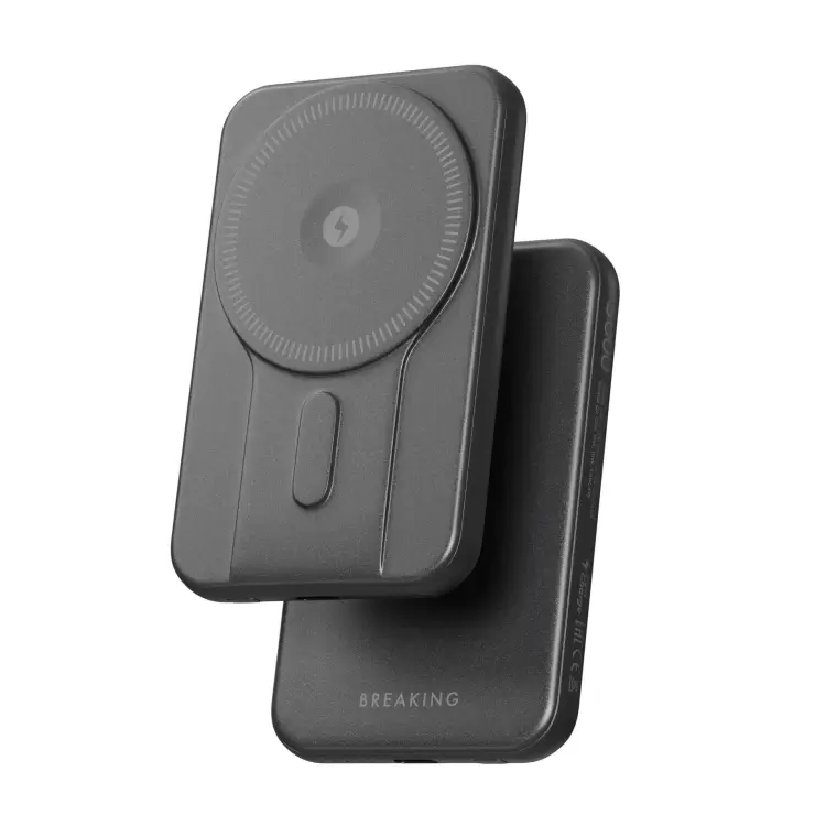 Breaking Внешний аккумулятор с MagSafe P219 4 в 1, USB-C, 5 000 mAh, 3.0A, 20W, PD, QC 3.0 (Черный)