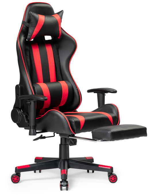 Woodville Компьютерное кресло Corvet черный / красный | Ширина - 54; Глубина - 60; Высота - 125 см