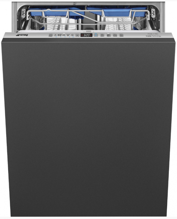 Smeg Полностью встраиваемая посудомоечная машина STL323BL | Загрузка 13 комплектов посуды, 5 программ, 1/2 загрузка