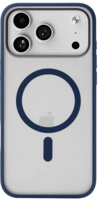 uBear Чехол для iPhone 17 Pro c MagSafe | Усиленный | Silk-touch | Cloud Case, синий