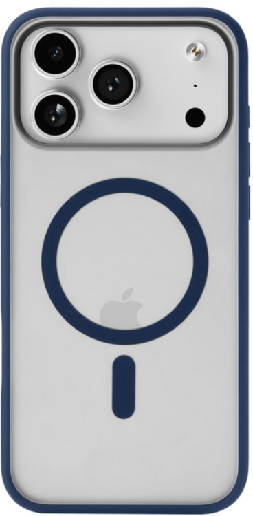 uBear Чехол для iPhone 17 Pro c MagSafe | Усиленный | Silk-touch | Cloud Case, синий