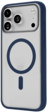 uBear Чехол для iPhone 17 Pro c MagSafe | Усиленный | Silk-touch | Cloud Case, синий