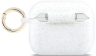 Guess Чехол для Airpods Pro 3 | Кольцо для ношения | Надежная фиксация | Silicone with ring, Glitter/White