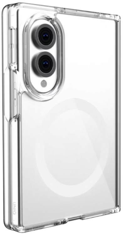 Uniq Чехол для Samsung Z Fold 8 с зарядкой MagClick, Прозрачный Hybrid LifePro Xtreme 