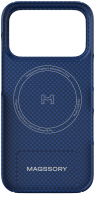 Magssory для iPhone 18 Pro | Aramid Frame Case | Совместим с MagSafe | Blue