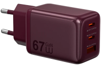 WiWU Wi-G026 67W GaN Сетевое зарядное устройство | Два порта USB-C и USB-A