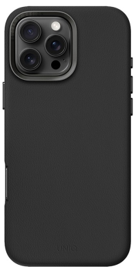 Uniq чехол для iPhone 16 Pro Max эко-кожа | Lyden Black