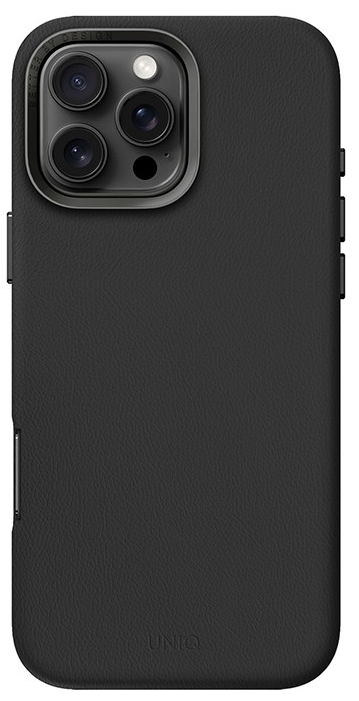 Uniq чехол для iPhone 16 Pro Max эко-кожа | Lyden Black