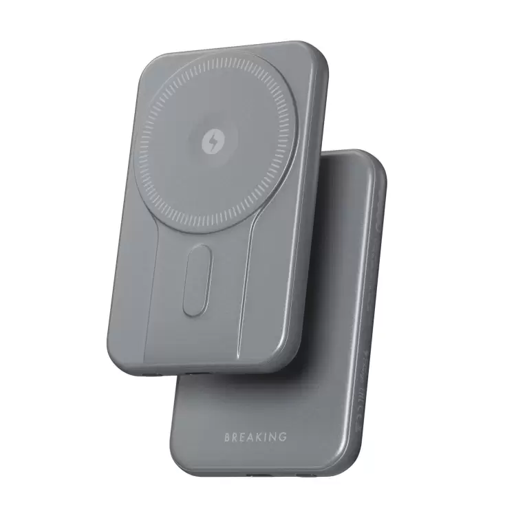 Breaking Внешний аккумулятор с MagSafe P219 4 в 1, USB-C, 5 000 mAh, 3.0A, 20W, PD, QC 3.0 (Графит)