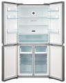Korting KNFM 81787 X  Отдельностоящий четырехдверный холодильник, общий объем - 456 л, внешнее покрытие-стекло, размораживание - No Frost, дисплей, размеры: 83.3 см х 177.5 см х 65.5 см