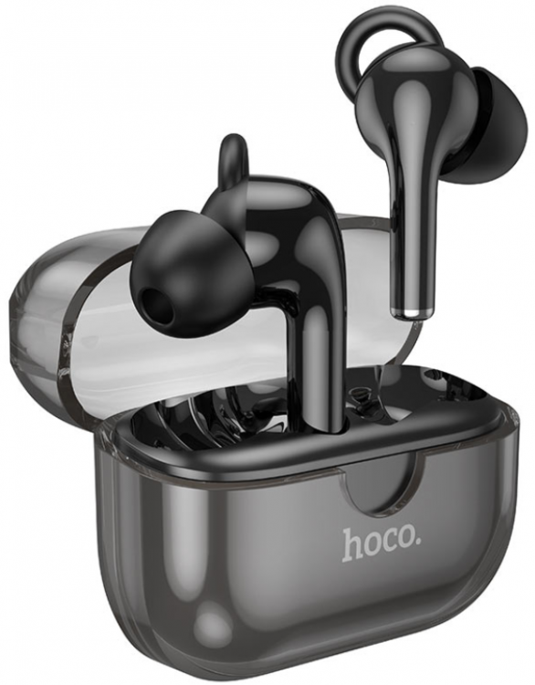 Наушники беспроводные Hoco EW22 c двойным микрофоном и шумоподавлением ENC, Black