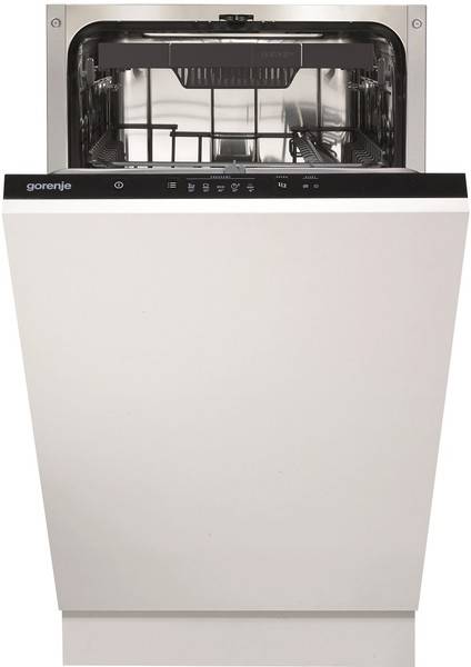 Встраиваемая посудомоечная машина Gorenje GV520E10S / расход воды - 9.5 л, кол-во комплектов - 11, защита от протечек, 45 см х 86.5 см х 56 см / Global