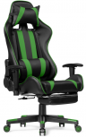 Woodville Компьютерное кресло "Corvet" черный / зеленый | Ширина - 54; Глубина - 60; Высота - 125 см