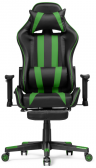 Woodville Компьютерное кресло "Corvet" черный / зеленый | Ширина - 54; Глубина - 60; Высота - 125 см
