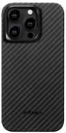 Рitakа Чехол MagEZ Case 4 для iPhone 15 Pro | черно-серый |  кевлар (арамид) | противоударный