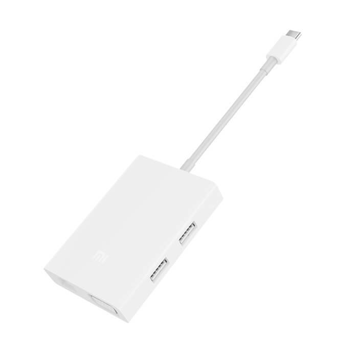 Адаптер-Хаб  Mi USB-C to HDMI and Gigabit Ethernet Multi-Adapter  CUP4005CN white