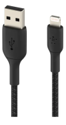 Belkin Кабель BoostCharge USB-A Braided Cable with Lightning Connector. Длина: 1м. Цвет: черный