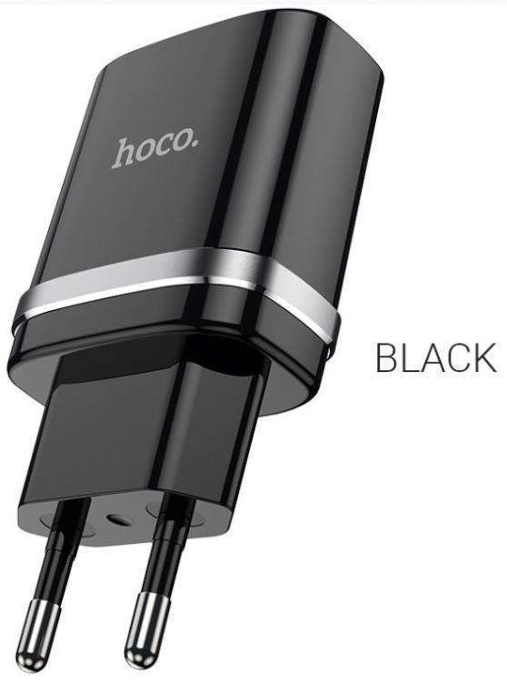 Зарядное устройство 1USB 2.4A Hoco N1 (Black)