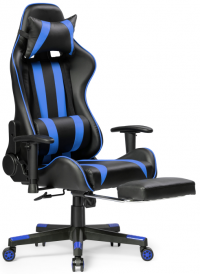 Woodville Компьютерное кресло "Corvet" черно / синий | Ширина - 54; Глубина - 60; Высота - 125 см