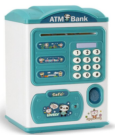  Электронная копилка с отпечатком пальца, банкомат с паролем ,  мультяшная детская копилка / для детей от 3 лет