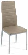 Tetchair Стул Easy Chair (mod. 24) /  металл/экокожа, 40x42x95.5, пепельно-коричневый/серый 15409