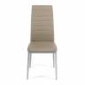Tetchair Стул Easy Chair (mod. 24) /  металл/экокожа, 40x42x95.5, пепельно-коричневый/серый 15409