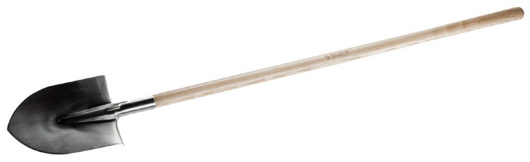 Зубр 4-39401_z01 Лопата Профессионал штыковая из нержавеющей стали, деревянный черенок