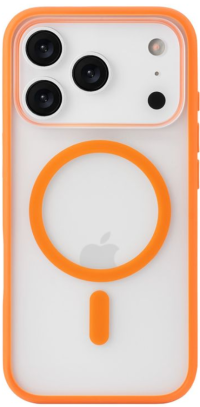 uBear Чехол для iPhone 17 Pro Max c MagSafe | Усиленный | Silk-touch | Cloud Case, оранжевый