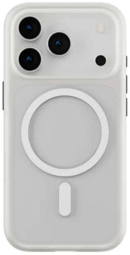 Levelo Чехол для iPhone 17 Pro с MagSafe, Solo Matte Case White
